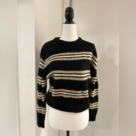 Divided Striped Sweater - Picture 1 of 2